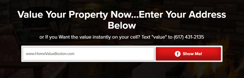 image requesting people to get the value of your property